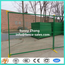 6'x10' square tube temporary fence with top clamp and feet